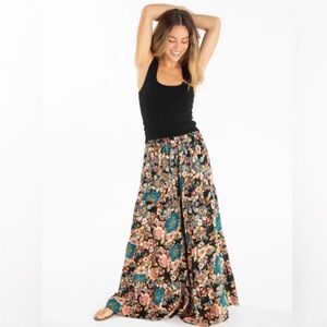 Natural Life Patti Palazzo Floral Wide Leg Pants - Size Large - NWT